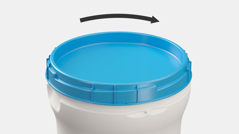 Cerrar y abrir requiere solo un cuarto de vuelta